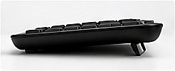 Side view of low-profile keyboard
