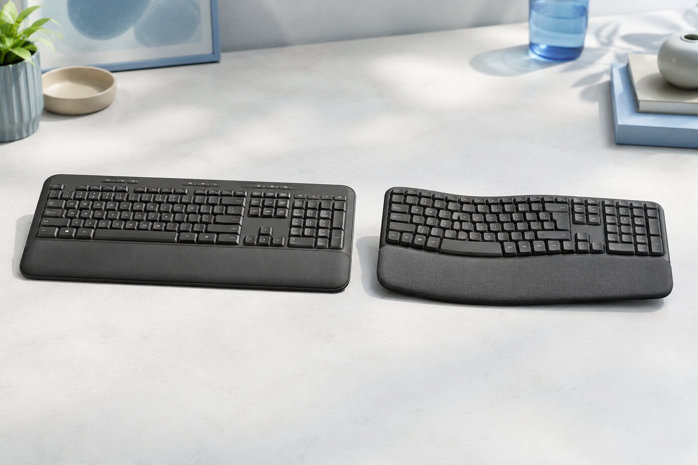 Logitech K650 and Wave Keys keyboard comparison