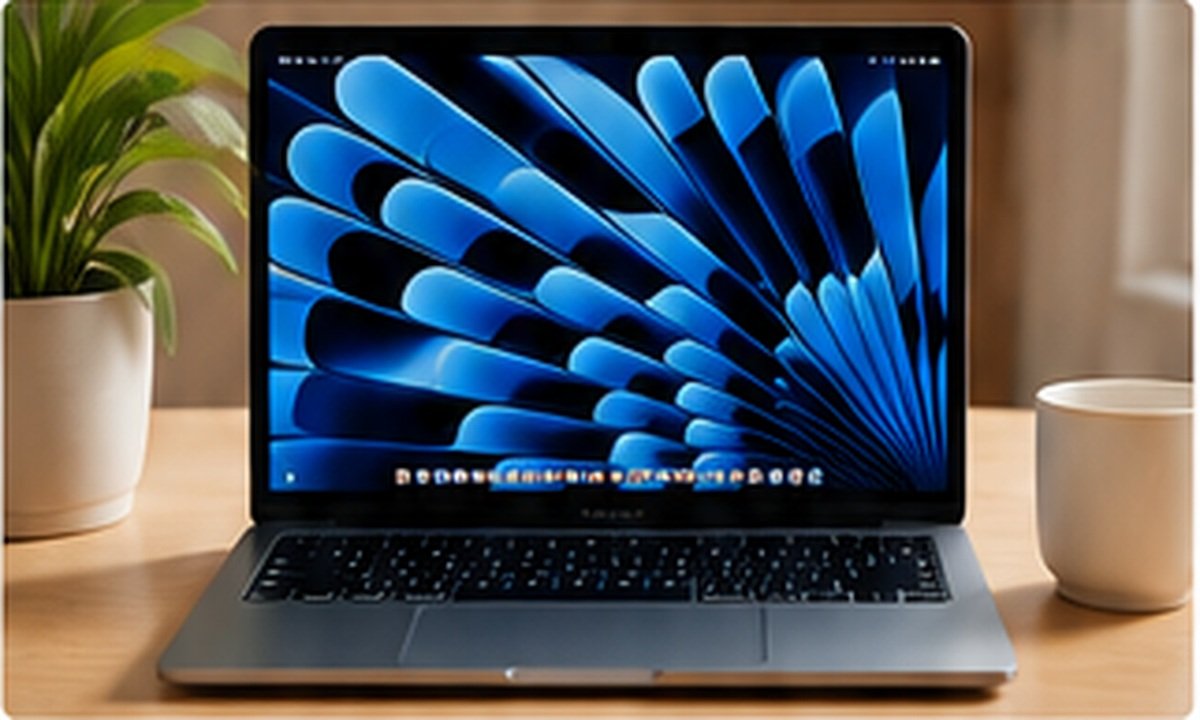 Apple MacBook Air M5 with its display open