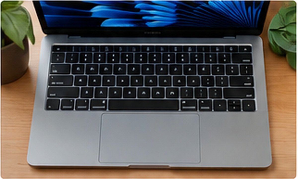 Apple MacBook Air keyboard and trackpad